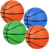 TENGMEIHUIO 4pcs Mini Basketball Set 12,7 cm morbido anti-pressione Piccola sfera di alleviazione della pressione portatile Adatta per portabase di basket, piscine, in casa e all'esterno (A)