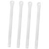 Abaodam Set da 4 Cinghia Regolabile per Scarponi da Sci e Snowboard Bianca in PVC con Fibbie in Metallo per Sport All'aperto e Discese in Ambiente
