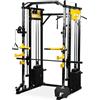 Dione S4 - Smith-Machine - Croce di cavi - Homegym - Squatrack - Peso di allenamento 110 kg