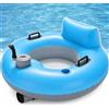 Mothdust Materassino Gonfiabile Motorizzato Poltrona PVC 50w Barca Jet Anello Rotazione 360 Gonfiaggio Rapido 3 Minuti Canotto Per Adulti Festa Estiva Piscine Lago Spiaggia Divertimento
