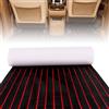 FBANULPEX Pavimentazione for Barche in Schiuma Eva | Nero, 240 x 45-120 cm, for barca a motore, camper, yacht, tavola da surf