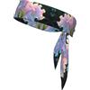 Anceky Fascia per capelli rinfrescante White Lily Sports Fascia per capelli neutra a doppia faccia per corsa, fitness, karate, yoga, calcio