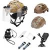 cuguoe Casco protettivo in ABS Fodera in EPP Modulare for sport all'aria aperta | Set completo di accessori for copertura casco mimetica regolabile da 50-57 cm for gioco CS for escursioni in bicicletta