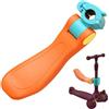 Goutdori Attacco Sedile Scooter, Sedile Pieghevole Regolabile in Altezza per Scooter con Cuscinetto Antiscivolo, Arancione Se