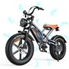 JANSNO Bicicletta elettrica 20 x 4.0 Fat Tire, omologata CE, batteria rimovibile da 48 V 14 Ah, sistema a 7 velocità, freni a disco meccanici anteriori e posteriori, bici elettrica per adulti