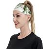 Anceky bianco rosa oro verde gnocchi foglie fasce sportive per donne uomini fasce larghe antiscivolo per capelli da donna, fasce elastiche antisudore fasce per capelli fasce per la testa per donne uomini per