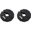Janasiba 2X Gym Micro-Plates Dumbbell Fractional Weight Plate Rubber Fractional Weight Plates ADD-On Change Nero 0,5 kg