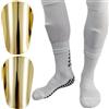 EcoGleam 1 Paio Mini Parastinchi da Calcio per Giovani Adulti (Oro S) | EcoGleam Parastinchi Mini per Giovani Adulti, Oro S, 100x60mm, PU, 2 pezzi, protezione leggera e sicura