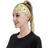 Anceky Fasce sportive con fiori e libellule e farfalle per donne e uomini, fasce larghe antiscivolo per capelli da donna, fasce elastiche antisudore, fasce per la testa per donne e uomini per esercizi di yog