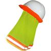 GATHINESS Helmet Cover Arancia in Mesh, Reflective Stripe Hat Cover per Casco | Mesh Sun Shade Protector, Neck Shield per Outdoor Activities e Gardening, Atmosfera Estiva