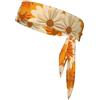 Anceky Fascia per capelli sportiva rinfrescante con margherita gialla bianca Fascia per capelli neutra a doppia faccia per corsa, fitness, karate, yoga, calcio