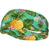 Anceky Fascia antisudore sportiva unisex per adulti con stampa di pino e frutta tropicale Fasce sportive versatili Fascia antisudore