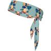 Anceky Fascia per la testa sportiva - Fascia comoda ed elegante per esercizi e attività sportive Blu Arancione Turtleback Bamboo Stampato