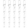Artibetter Connettore Acciaio Pezzi per Esche Inox in 50 da Pesca | Argento, Uso Mare e Spinning, Facile da Azionare, Resistenze 6kg 9kg 13kg 23kg 38kg