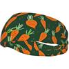 Anceky Fascia antisudore sportiva unisex per adulti Happy Carrot Print, fasce sportive versatili, fascia antisudore