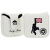 19th Hole Custom Shop Dancing Monkey High Moi Mazzuola Putter Headcover, Tacco Shaft, Bianco