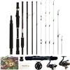 RIGGED & READY TRAVEL FISHING Rigged & Ready X Series™ - Canne da pesca da viaggio, 6 combo e canne super | Multifunzione, bastoncini rotanti. Da 5 a 25 Tecniche da una Rod. Spin, Bass, Carp, Fly. Pesca in acqua dolce e salata