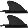 TEHAUX 2pezzi Surfboard Fin Universale, Pinna Caudale in PVC Nero, Divisore per Tavola da Surf per Paddleboard E attività in Acqua