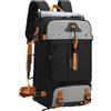Generic Zaino da Viaggio 60L Grande, Borsone da Viaggio 2 in 1, Borsa da Palestra con Spallacci Amovibili, Scomparto per Scarpe, per Bagaglio Aereo da Stiva, per Affari, Escursionismo, Viaggi, Fitness