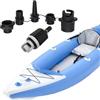 EcoGleam Pompa ad Aria per Gommone 4 in 1 con 4 Ugelli per Valvola dell | Set adattatori valvola aria H01 Adattatore pompa in nylon 4 in 1 77 mm 20 mm 7,5 mm 78 g 5 pezzi 1 adattatore 4 in 1