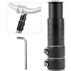 Ruikdly Adattatore Manubrio MTB Forcella MTB Prolunga Estensore Canotto Bici Rialzo per Manubrio Bici Prolunga per Bicicletta in Lega di Alluminio MTB 28,6 mm