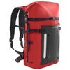 harayaa Zaino Impermeabile Outdoor Stagno Trekking Subacqueo Borsa Tenuta Stagna PVC con Spallacci Regolabili E Schienale Traspirante, Rosso, Rosso Brillante, 30L
