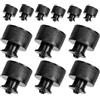 BESPORTBLE 12 Pezzi Tappo Push-Pull per Bottiglie D'Acqua 28 Denti Nero PE