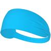 Anceky Fascia elastica per esercizi - Fascia morbida e traspirante per corsa, ciclismo, yoga e altro ancora, tinta unita, stampata in azzurro