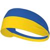 Anceky Fascia elastica per esercizi - Fascia morbida e traspirante per corsa, ciclismo, yoga e altro ancora. Bandiera dell'Ucraina stampata