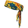 Anceky Fascia per capelli sportiva Falling Leaves, fascia per capelli neutra a doppia faccia, per corsa, fitness, karate, yoga, calcio