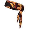 Anceky Fascia per capelli sportiva Flame Demon, fascia per capelli neutra a doppia faccia, per corsa, fitness, karate, yoga, calcio