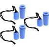 Toyvian 3 Pezzi Contenitore Portatile Coperchio a Vite Sigillato in Plastica Blu con Corpo Stampato e Bocca Larga per Kayak per Campeggio e Attività Acquatiche