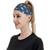 Anceky Fasce sportive Smiling Shark per donne e uomini, fasce larghe antiscivolo per capelli da donna, fasce elastiche antisudore, fasce per la testa per donne e uomini, per esercizi di yoga e allenamento