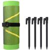 Aymzbd Tappetino da Golf per Allenamento Swing, Superficie in metallo, Tappeto allenamento, Per appassionati golf, Tappetino da golf con 4 picchetti