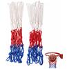 FIMWOLZ 2 Pezzi Rete Canestro Basket Esterno, Retina Tricolore Rosso Bianco Blu in Nylon Resistente alle Intemperie, Rete di Ricambio per Canestro da Muro, Sport e Scuola