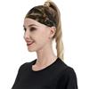 Anceky Fasce sportive con palme tropicali per donne e uomini, fasce larghe antiscivolo per capelli da donna, fasce elastiche antisudore, fasce per la testa per donne e uomini per esercizi di yoga