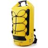 LRXFPIYF Jiuvaso Zaino Impermeabile da Esterno Borsa Stagna Zaino a Prova d'Acqua Sacca Stagna con Isolamento Termico E a Rotolo per Protezione Contenuti Adatto a, Giallo, Giallo, Taglia Unica 20L