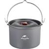 Naturehike Pentola per Zuppa da Campeggio Pentole con Coperchio Set da Cucina per Pentola Pensile da Esterno Grande per 1-6 Persone(Grigio)