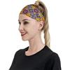 Anceky Fasce sportive con motivo a piastrelle in ceramica a mosaico per donne e uomini, fasce larghe antiscivolo per capelli da donna, fasce elastiche antisudore, fasce per la testa per donne e uomini per es