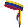Anceky Bandiera della Colombia Fascia sportiva rinfrescante Fascia neutra a doppia faccia per corsa, fitness, karate, yoga, calcio