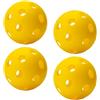 Courtieyeardceastea Indoor Pickleball Balls 26 fori Hard Hollow Ball,Giallo 4 pz
