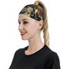 Anceky Fasce sportive Happy Frog gialle per donne e uomini, fasce larghe antiscivolo per capelli da donna, fasce elastiche antisudore, fasce per la testa per donne e uomini per esercizi di yoga