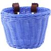 DEARMAMY Cestino per Bicicletta Bambini, Plastico Staccabile, Stile Retro | Design Intrecciato, Leggero e Lavabile, Cinghie di Fissaggio, per Piccoli Oggetti, Scuola e Uscite
