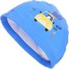 FUTUREORYY Cuffia Nuoto Copri Orecchie, Pvc Blu, Dinosauro | Design Idrodinamico, Spazio Extra per Orecchie, Resistenza allo Strappo, per Ragazzi Piccoli