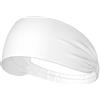Anceky Fascia elastica per esercizi - Fascia morbida e traspirante per corsa, ciclismo, yoga e altro ancora, tinta unita, stampata in bianco