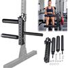 Generisch Attrezzo per flessioni delle gambe, regolabile, per squat rac | Robusto telaio in acciaio con ruote imbottite, ideale per un allenamento efficiente delle gambe a casa e in palestra