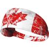 Anceky Fascia elastica per esercizi - Fascia morbida e traspirante per corsa, ciclismo, yoga e altro ancora. Bandiera canadese retrò stampata