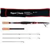 RIGGED & READY TRAVEL FISHING Rigged & Ready Fish Rig - Canne da pesca telescopiche compatte da viaggio | 1 Spinning multi-sezione, 2 canne telescopiche, 1 combinazione, 3 punte + custodia. Pesca di spigola, trota, carpa