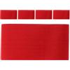 GALPADA 5 Pezzi Football Armband Fascia da Capitano Elastica in Nailon Rosso, Identificazione Ruolo Squadra, Facile da Indossare e Rimuovere, per Giovani, Partite e Allenamento