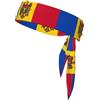 Anceky Bandiera della Moldavia Fascia sportiva rinfrescante Fascia neutra a doppia faccia per corsa, fitness, karate, yoga, calcio